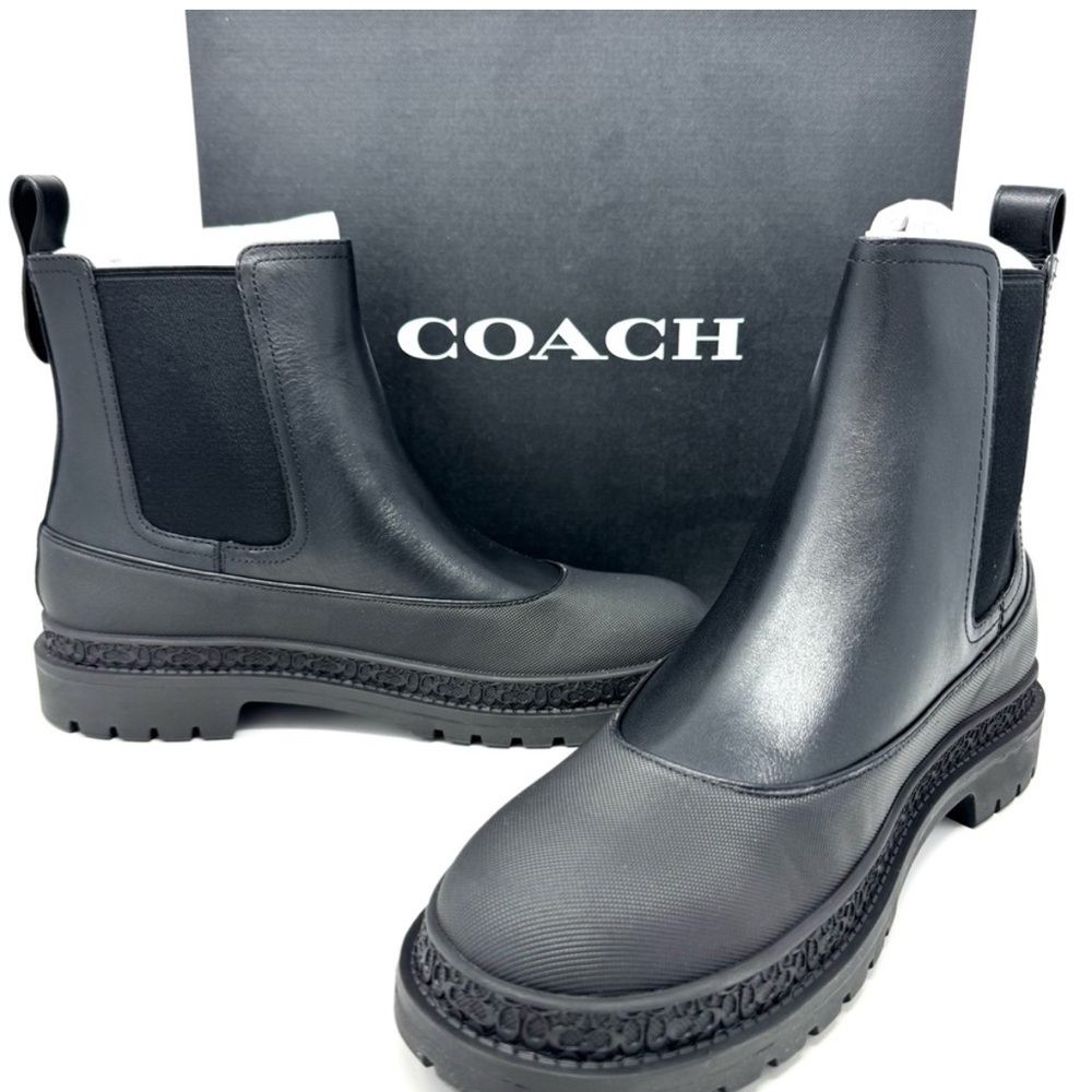 Coach Black Rain Boots